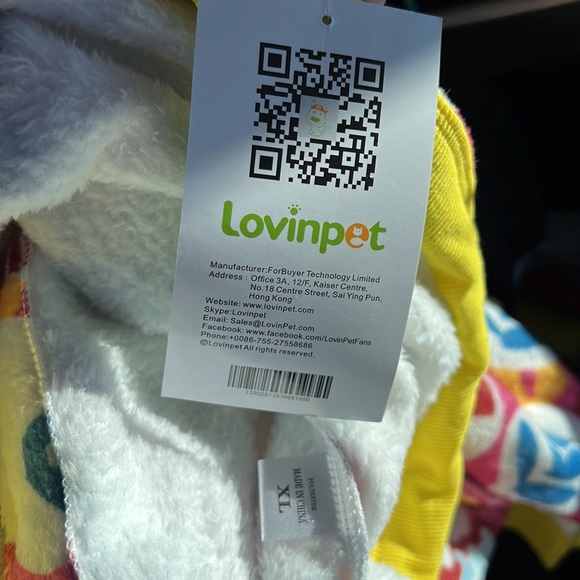 NWT LovinPet Jacket Warm Upgraded Flannel Size XL Pets Pajamas PJ’s Soft New - Picture 11 of 11
